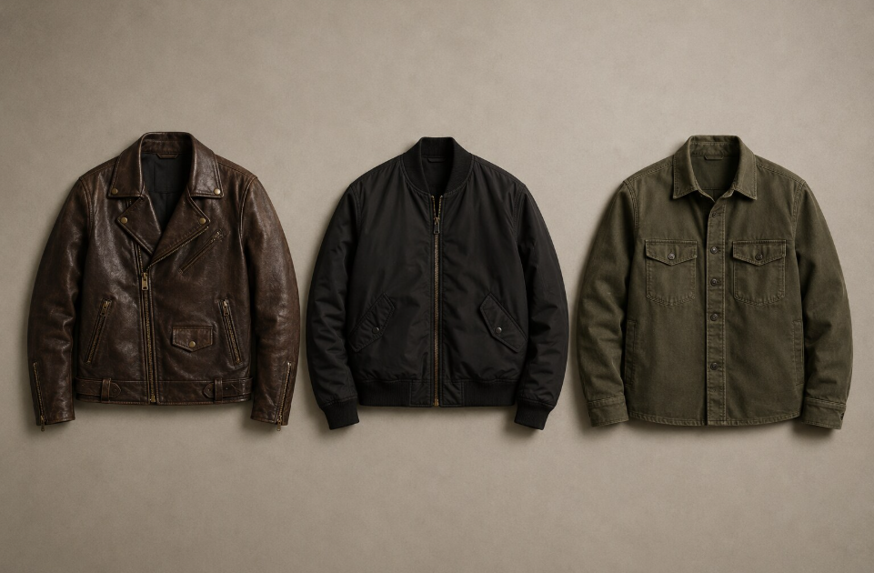 Leather and outerwear jacket typology