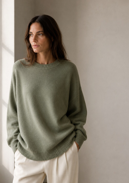 Model wearing a Primeknits heavyweight cotton set